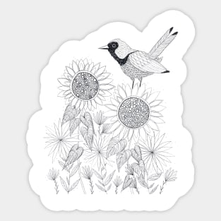 In the Flowers Sticker